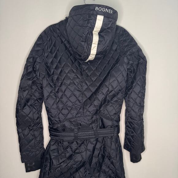 Bogner Black and White Quilted Ski Suit - Picture 10 of 12